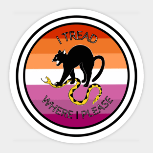 Don't Tread on Me - Lesbian Sticker